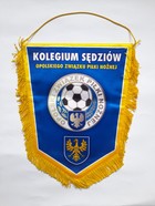 Proporczyk Kolegium Sędziów Opolskiego Związku Piłki Nożnej duży (produkt oficjalny)