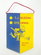Proporczyk TJ Slezan STS Opawa hokej na lodzie - młodzi żacy (Czechosłowacja)