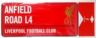 Tabliczka adresowa Liverpool FC - Anfield Road, czerwona (produkt oficjalny)