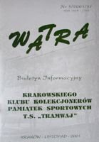 "Watra" - Biuletyn Informacyjny Klubu Kolekcjonerów Odznak Sportowych TS Tramwaj nr 5/2001