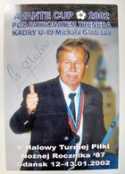 Zdjęcie Trener Michał Globisz reprezentacja Polski U-19 z oryginalnym autografem