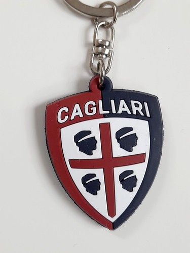 Brelok Cagliari Calcio Herb Gumowy Produkt Oficjalny Breloki Antykwariat Sportowy