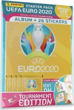 Album i naklejki Panini Euro 2020 (Tournament Edition) zestaw startowy - wersja żółta