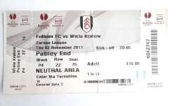 Bilet Fulham Londyn - Wisła Kraków, Liga Europy UEFA (3.11.2011)