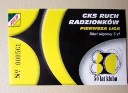 Bilet GKS Ruch Radzionków (1999)