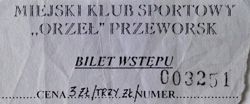 Bilet MKS Orzeł Przeworsk