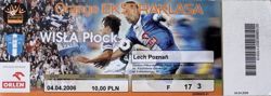 Bilet Wisła Płock - Lech Poznań Orange Ekstraklasa (04.04.2006)