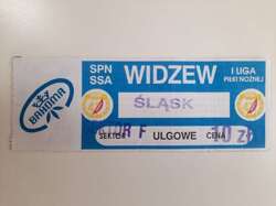 Bilet mecz Widzew Łódź - Śląsk Wrocław, I liga (sezon 1996-97)