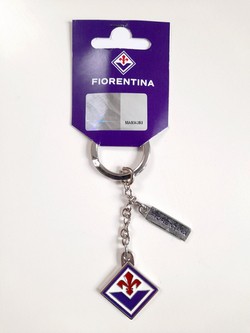 Brelok ACF Fiorentina nowy herb i zawieszka z nazwą (produkt oficjalny)