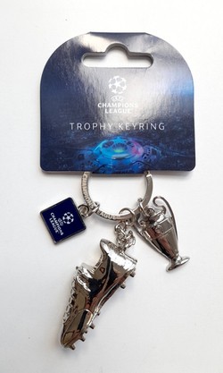 Brelok miniatura Pucharu Liga Mistrzów  i but charms (produkt oficjalny)