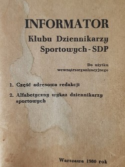 Informator Klubu Dziennikarzy Sportowych SDP
