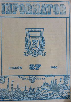 Informator Ogólnopolskiego Klubu Kolekcjonerów Pamiątek Sportowych - nr 37 (1990)