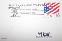 Karta pocztowa FDC Zimowe Igrzyska Olimpijskie 1992 (USA)
