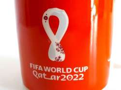 Kubek World Cup Katar 2022 - czerwony, logo (produkt oficjalny)