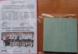 MŚ Niemcy-Polska Piłka Ręczna  2007 pamiątkowy fragment parkietu