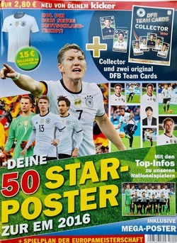 Magazyn Kicker. 50 plakatów gwiazd na Euro 2016 (wydanie specjalne)