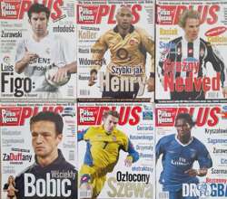 Magazyn Piłka Nożna Plus 2003-2005 (6 numerów) - Skarby Kibica liga Szkocji i Grecji