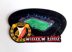 Magnes RTS Widzew Łódź herb i stadion