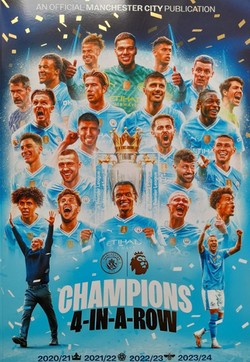 Manchester City. Mistrzowie 4 razy z rzędu (Anglia)