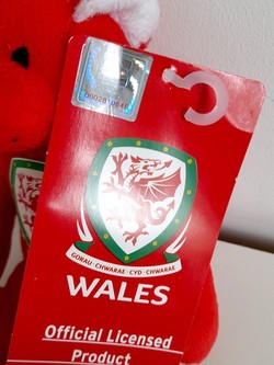 Maskotka Reprezentacja Walii w piłce nożnej miś (produkt oficjalny)