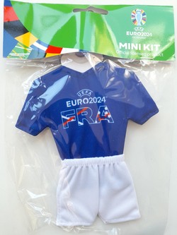 Mini koszulka zawieszka do auta. Reprezentacja Francji UEFA Euro 2024 (produkt oficjalny)