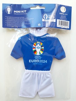 Mini koszulka zawieszka do auta. Reprezentacja Włoch UEFA Euro 2024 (produkt oficjalny)