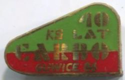 Odznaka 40 lat KS Carbo Gliwice 1986 (PRL, emalia)