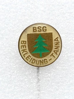 Odznaka BSG Bekleidung-Tanna (NRD, epoksyd)