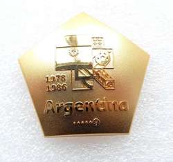Odznaka Mistrzostwa Świata Katar 2022. Mistrzowie Świata - Argentyna (produkt oficjalny)