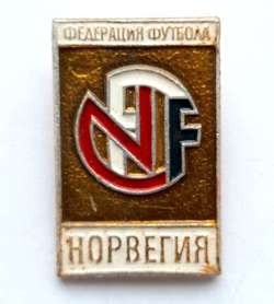 Odznaka Norweski Związek Piłki Nożnej (ZSRR, lakier)