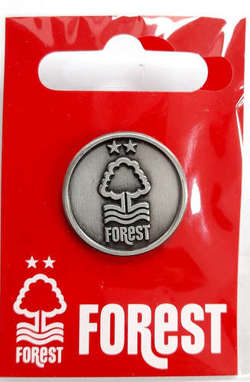 Odznaka Nottingham Forest retro posrebrzana (produkt oficjalny)