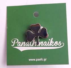 Odznaka Panathinaikos Ateny koniczynka (produkt oficjalny)
