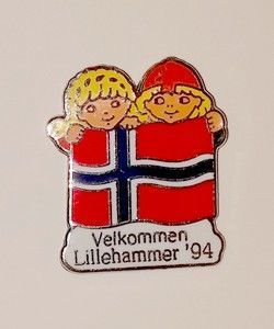 Odznaka Zimowe Igrzyska Olimpijskie Lillehammer 1994 (sygnowana)