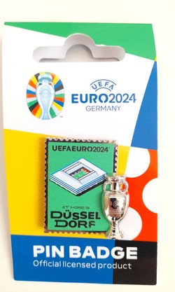 Odznaka miasto-gospodarz Düsseldorf UEFA Euro 2024 Niemcy (produkt oficjalny)