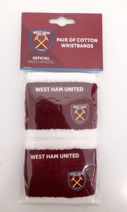 Opaska sportowa na rękę West Ham United Londyn - zestaw 2 sztuk (produkt oficjalny)