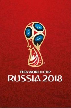 Plakat MŚ Rosja 2018 logo turnieju (oficjalny produkt)