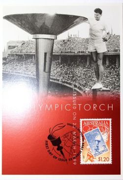 Pocztówka FDC Znicz olimpijski Sydney 2000 (Australia)