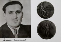 Pocztówka Janusz Kusociński (lekkoatletyka) Złoty medalista Igrzysk Olimpijskich Los Angeles 1932
