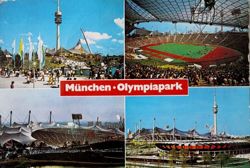 Pocztówka Park Olimpijski w Monachium