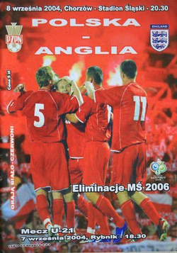 Polska - Anglia (08.09.2004) - Eliminacje Mistrzostw Świata 2006