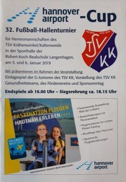 Program 32. Fussball-Hallenturnier TSV Krähenwinkel/Kaltenweide (05-06.01.2019)