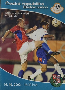 Program, Czechy - Białoruś, mecz towarzyski (16.10.2002)