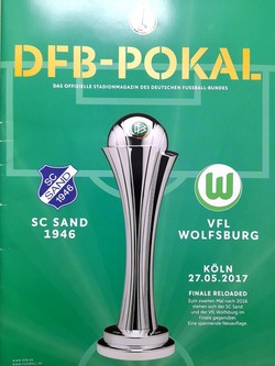 Program Finał Puchar Niemiec kobiet SC Sand 1946 - VfL Wolfsburg (27.5.2017) 