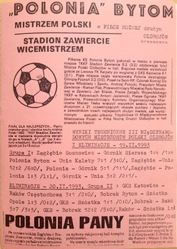 Program III Halowe Mistrzostwa Polski Weteranów w piłce nożnej (Zawiercie, 19-21.2.1993)