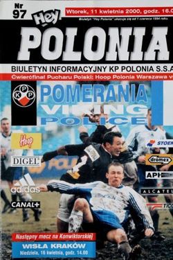 Program Polonia Warszawa - Pomerania Police Puchar Polski (11.04.2000)