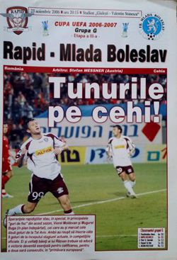 Program Rapid Bukareszt - FK Mlada Boleslav Puchar UEFA (23.11.2006)