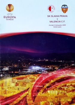 Program Slavia Praga - Valencia CF Liga Europy (05.11.2009)