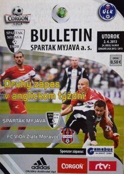 Program Spartak Myjava - FC ViOn Zlate Moravce-Vrable Corgon Liga Słowacja (23.04.2016)