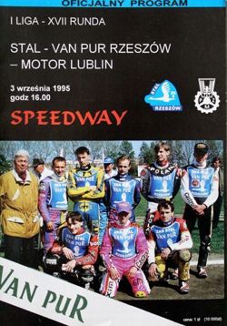 Program Stal-Van Pur Rzeszów - Motor Lublin I liga (03.09.1995)