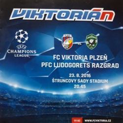 Program Viktoria Pilzno - Łudogorec Razgrad Champions League (23.08.2016)